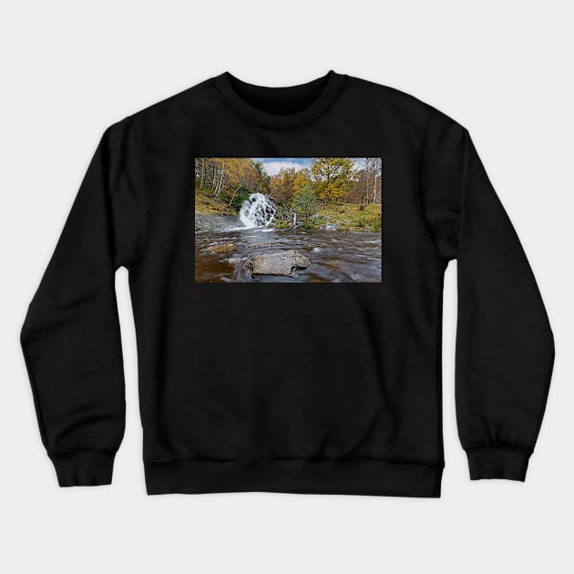 Allt Mor Waterfall Crewneck Sweatshirt by Reg-K-Atkinson